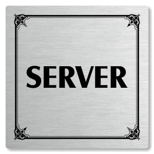Server, 100x100mm, stříbrná, Nebraska